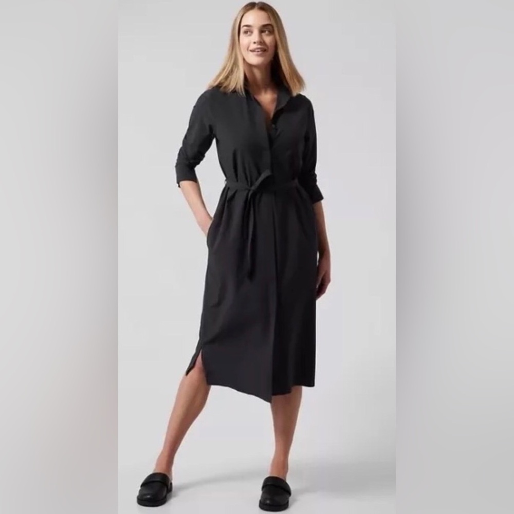 NWT Athleta Urbanite Dress Petite Medium Black